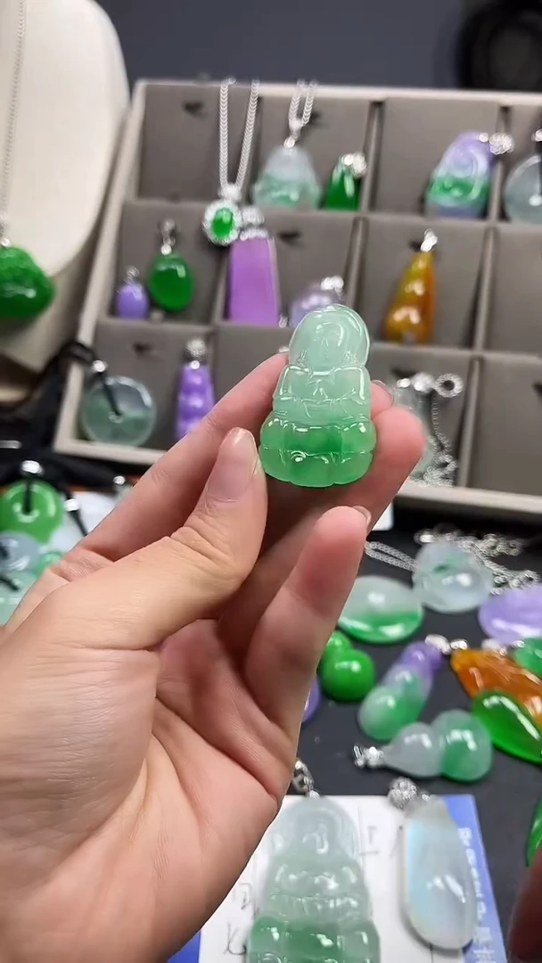 颈饰未镶嵌翡翠  所见即所得 一图一物