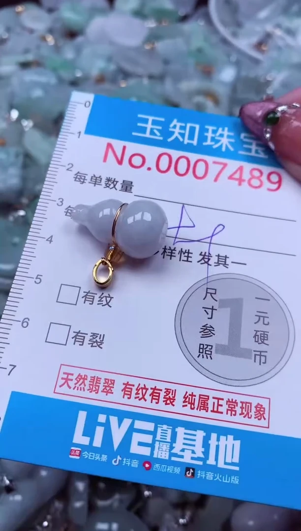 吊坠(不含链)未镶嵌翡翠7489