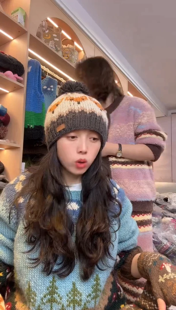 羊毛美利奴像素狐狸单球帽