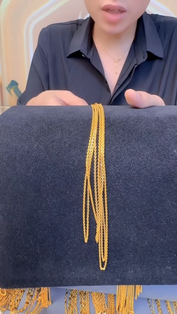 带圈调节加粗闪O时尚百搭40+5cm2.67g（多样性发货）