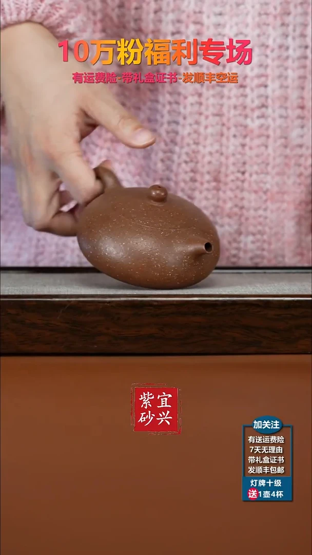 茶壶紫砂李传荣七彩段光素扁西施200CC