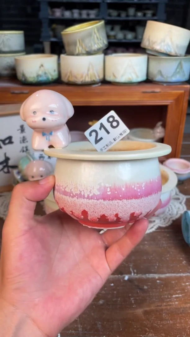 瓷片218知木小芳花盆直播编号