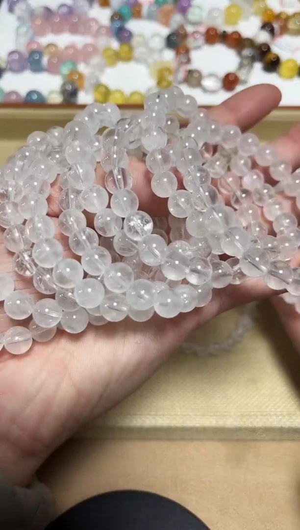未镶嵌手链水晶21-106白幽灵手串