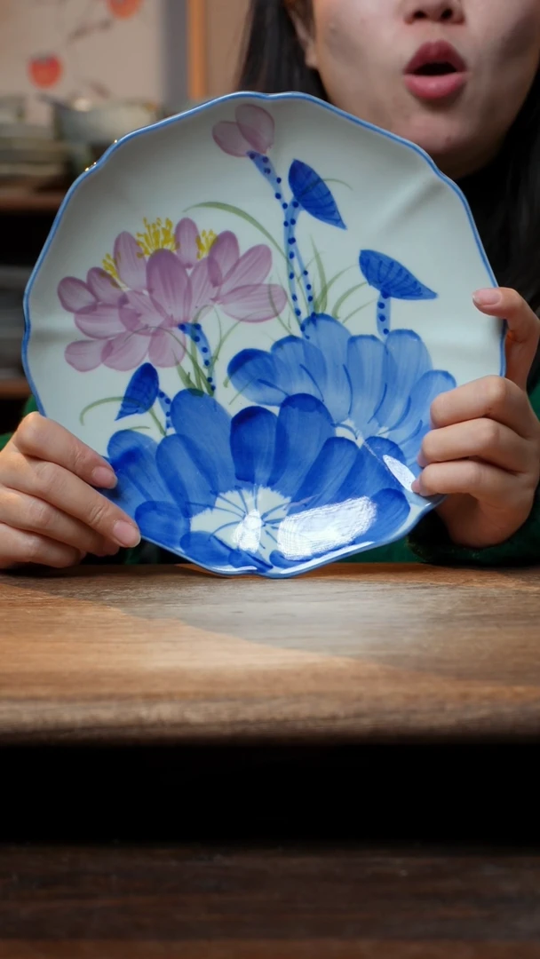 【闪购商品】瓷1个景德镇高温瓷釉下瓷