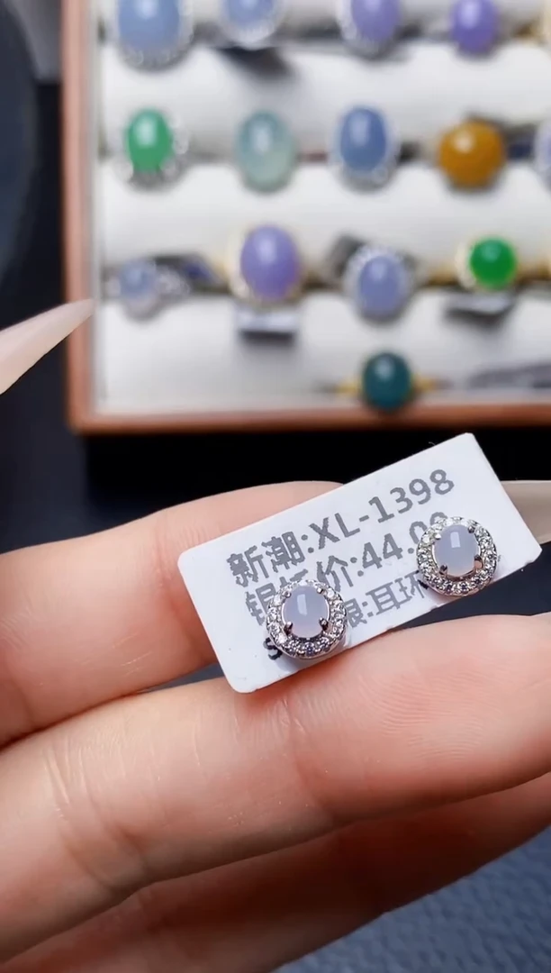 银S925镶嵌戒指翡翠0001