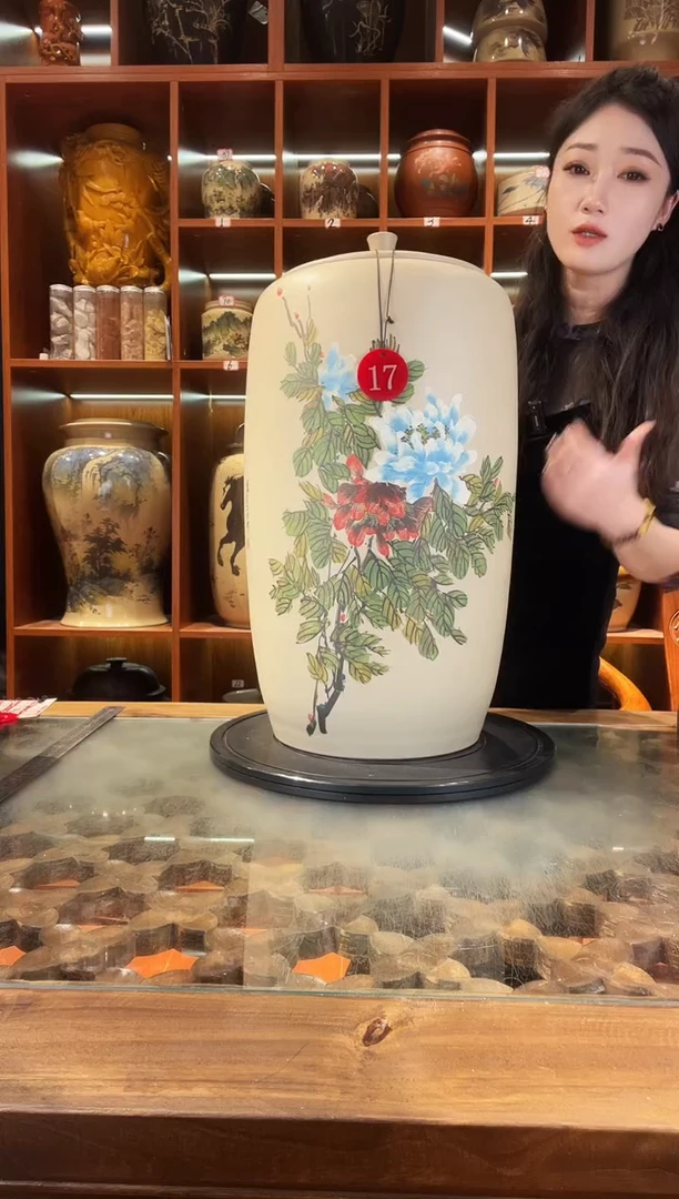 罐云南建水紫陶大号白泥缸@17