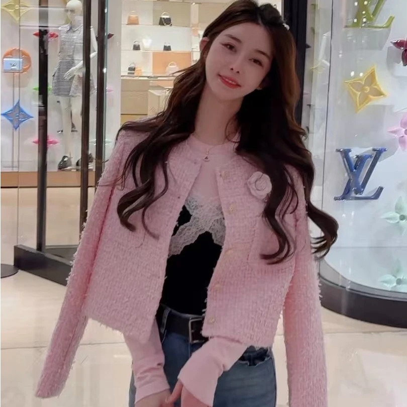 深蓝木耳边牛仔喇叭裤