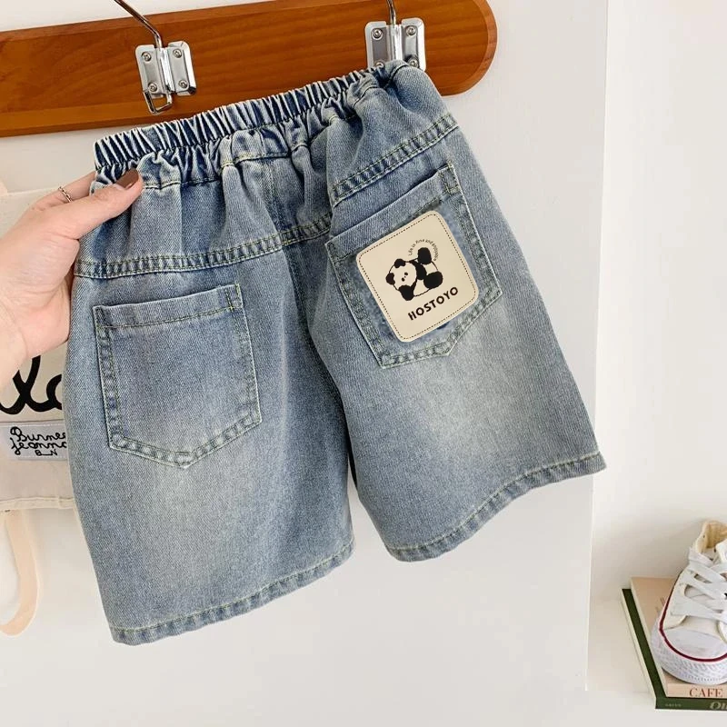 儿童牛仔夏季2025新款男童帅气休闲百搭中裤小男孩男童童装