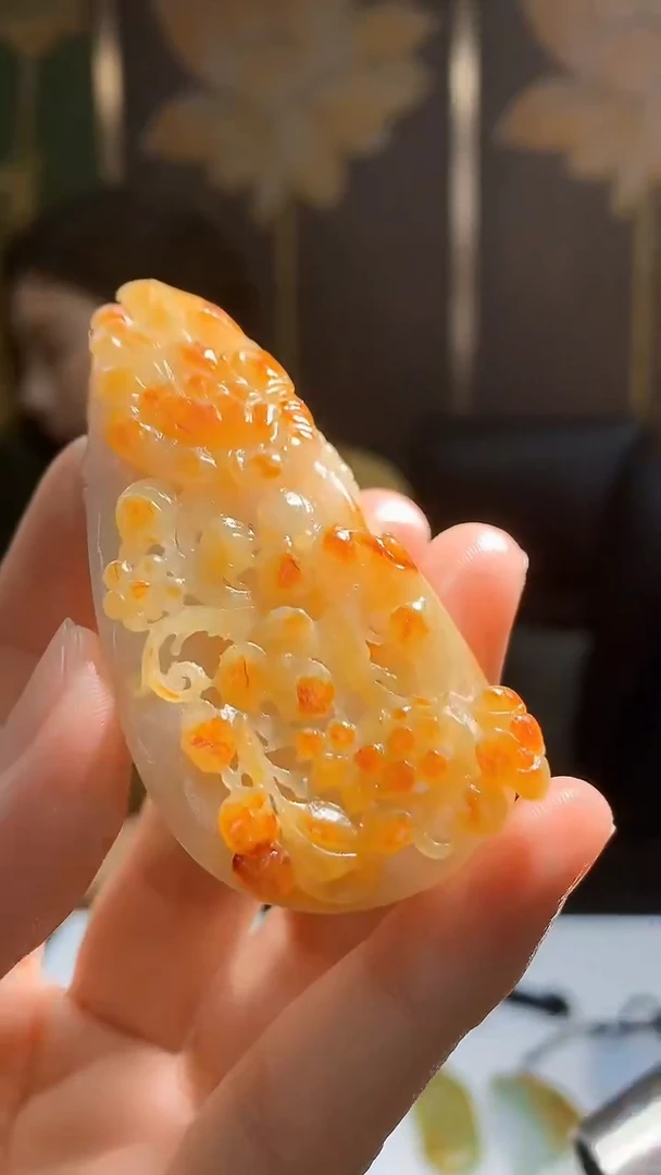定制翡翠未镶嵌1027hm-毛货挂件(赠珠链)45