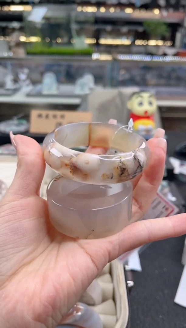 未镶嵌手镯石英质玉58圈口 （赠品镯心）3009017