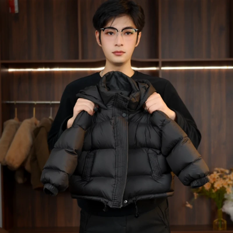 【wanwankids】 现货 2025款儿童韩版时尚加厚连帽白鸭绒羽绒服