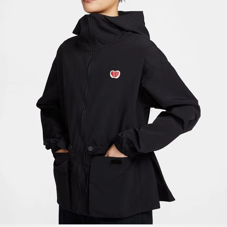 耐克/NIKE女子春季梭织防风运动休闲连帽夹克外套 HV8727010 #HB