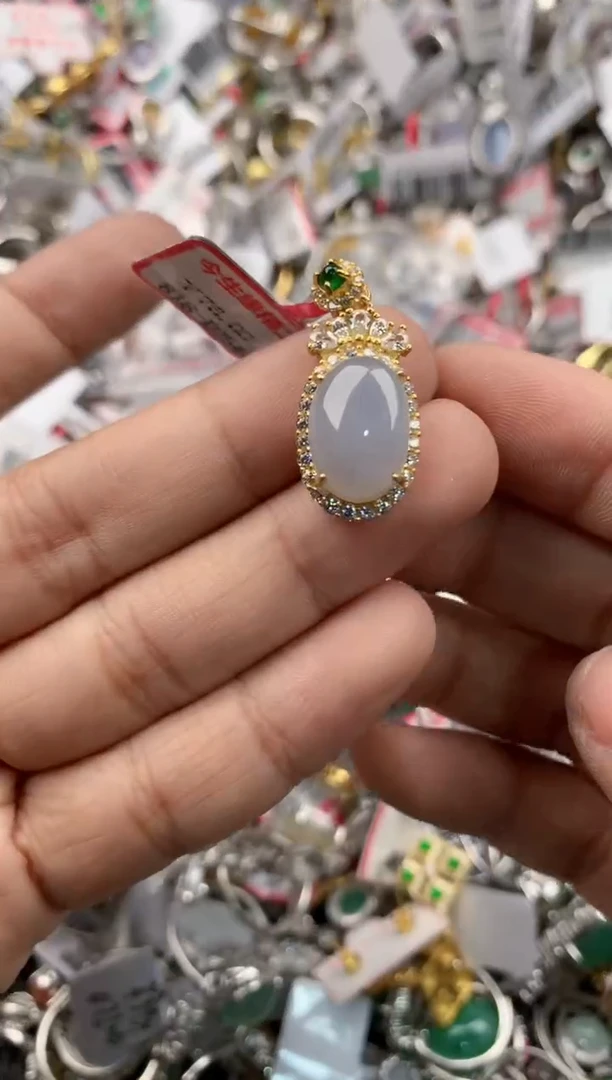 银S925镶嵌戒指翡翠9999-----3