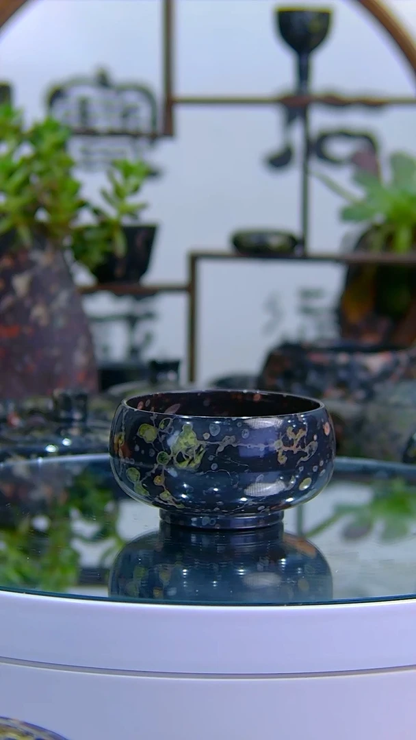 【闪购商品】奢上奢梅花玉茶具