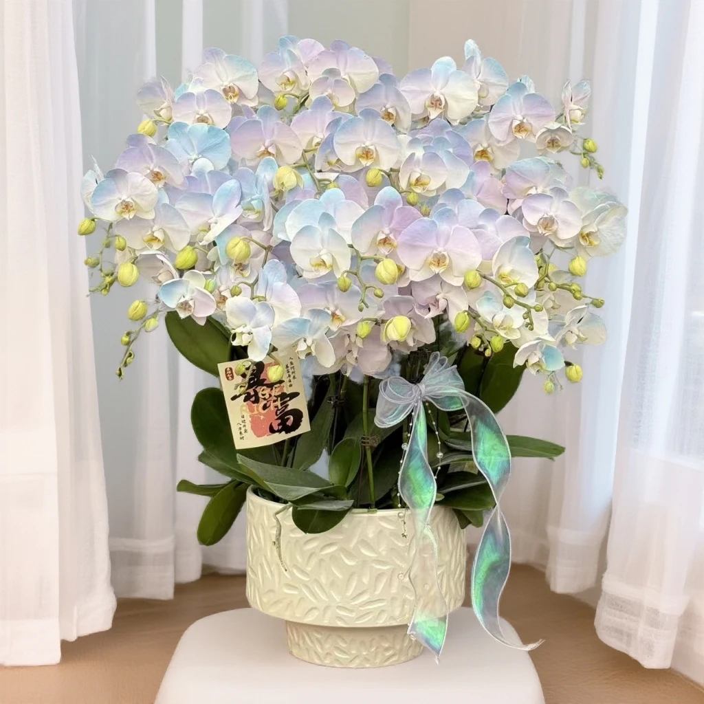 蝴蝶兰《星空》 小众品种 带香味梦幻色系爆款 特殊工艺 植物上色