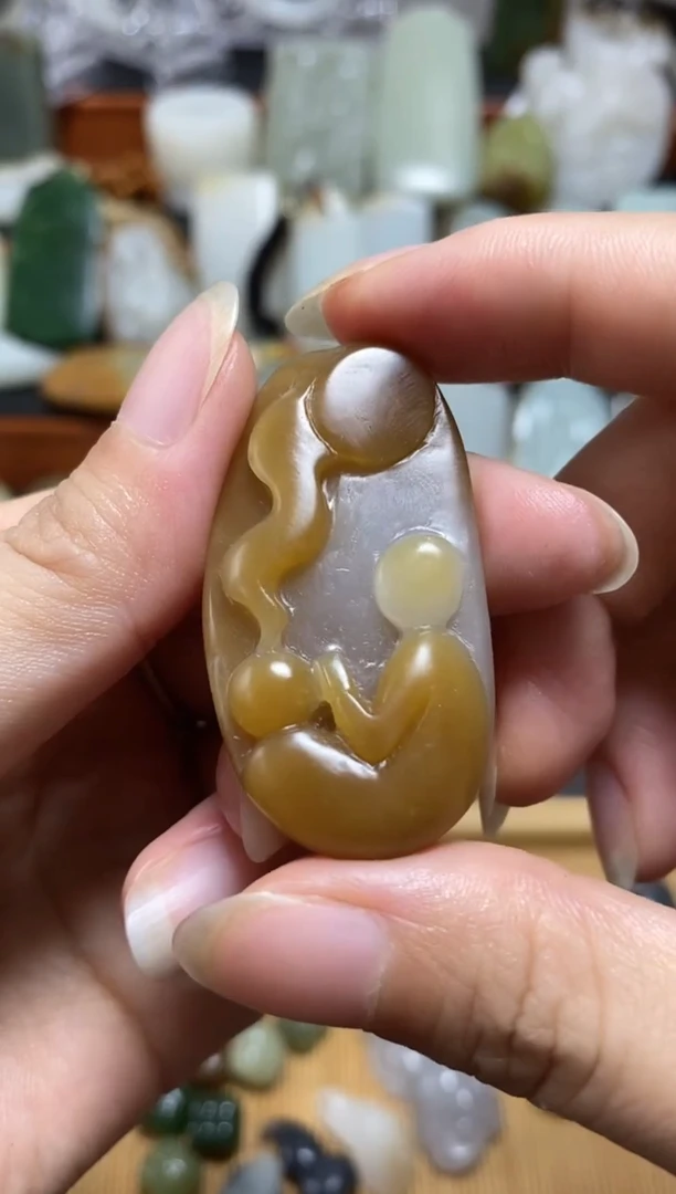 和田玉未镶嵌颈饰28