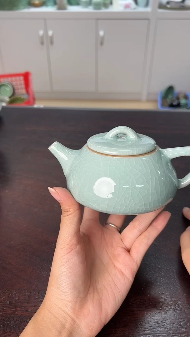 龙泉云间青瓷小米茶器