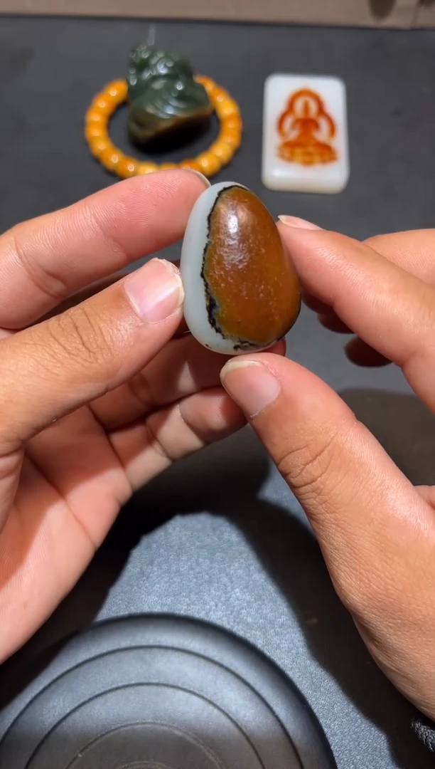 未镶嵌和田玉（子料）挂件YL-LL-1.5-6