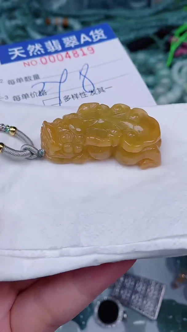 翡翠未镶嵌颈饰00004819