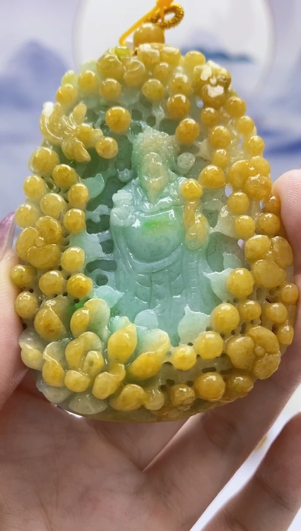 定制翡翠未镶嵌4812jw-毛货挂件51