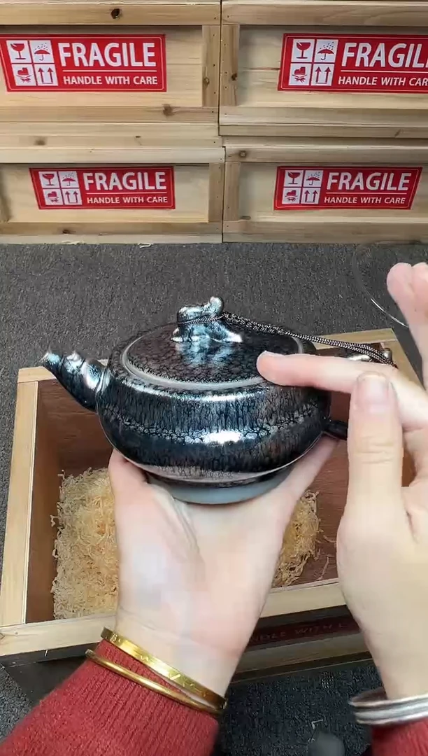 茶盏龙头壶 建窑建盏主人杯