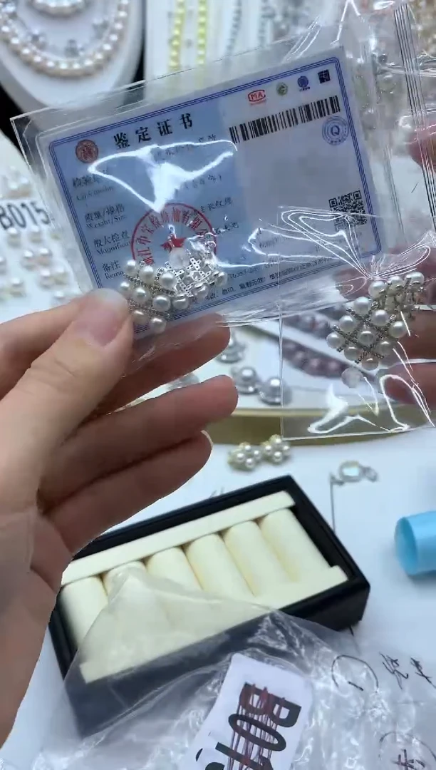 银S925镶嵌淡水珍珠耳饰多样性发其一