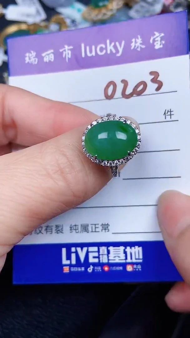 颈饰银S925镶嵌翡翠0203