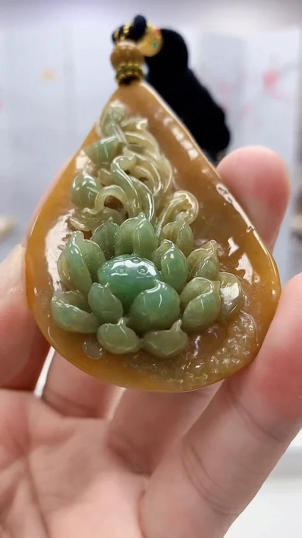 定制翡翠未镶嵌5028bb-毛货挂件105