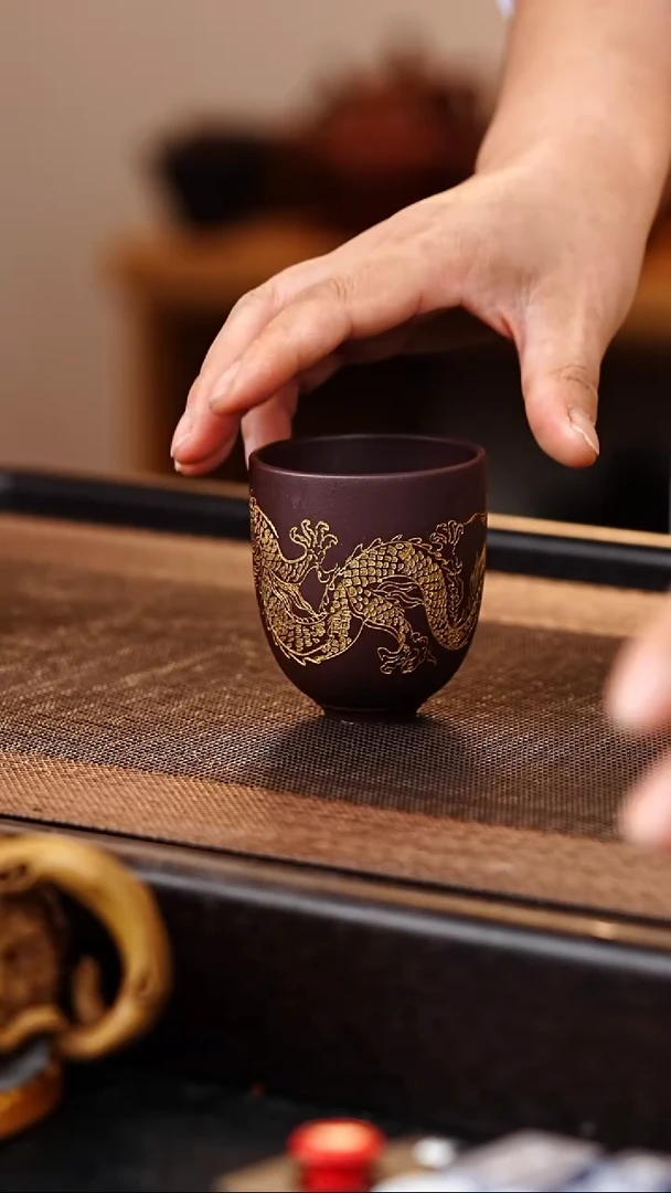 茶杯紫砂原矿紫砂杯2