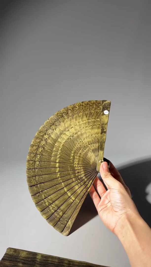 其他楠木（金丝楠）C****鱼782号18cm乌木金丝楠小叶桢楠扇子