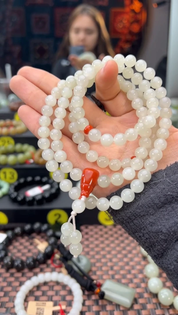 项链未镶嵌和田玉于田料项链卡8