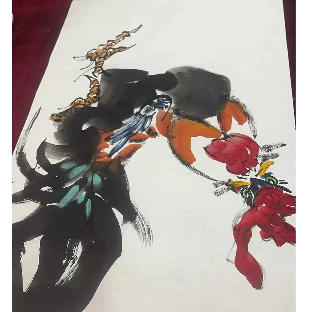 橱窗展示/暮雨文化/绘画/徐文清老师/宣纸国画/有证书现场