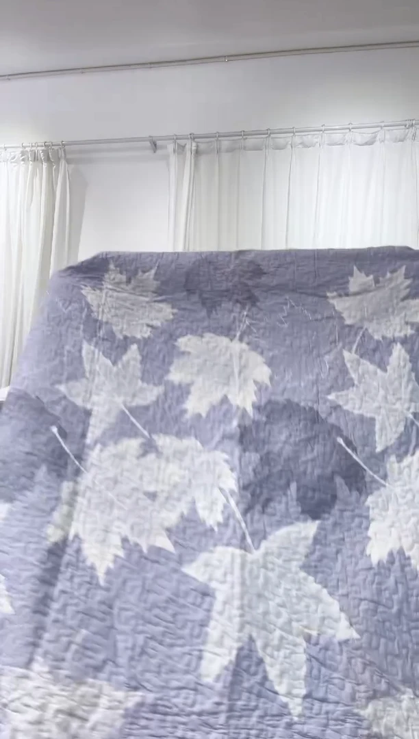 棉200*230纯棉床盖84号色差瑕疵