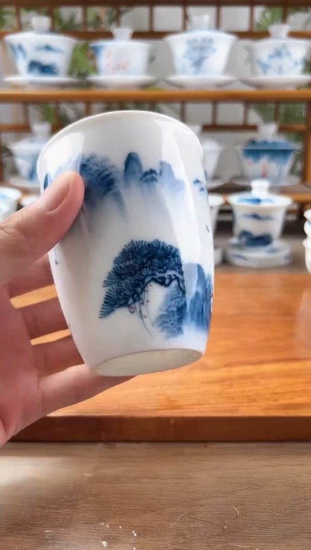 微瑕千里江山公道杯