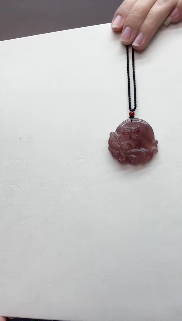 未镶嵌手链水晶草莓金雕刻狐