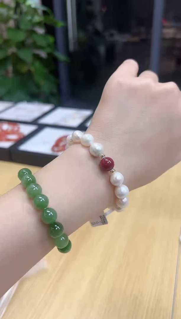 【闪购商品】淡水珍珠手链合金V0671淡水珍珠手链