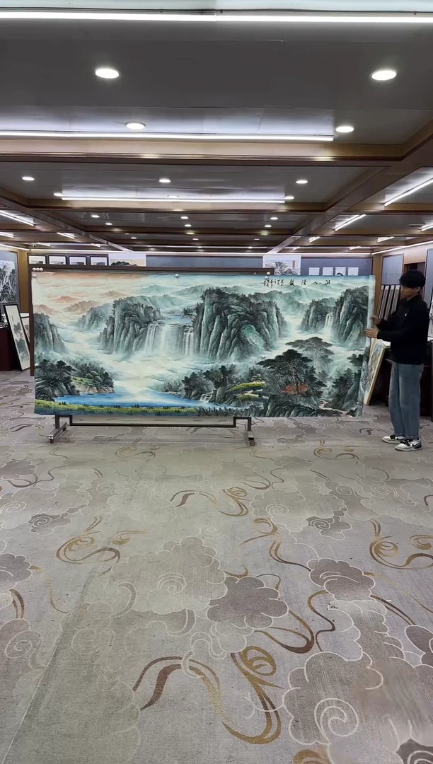 绘画绘画Y-邵明义-大丈二-山水画