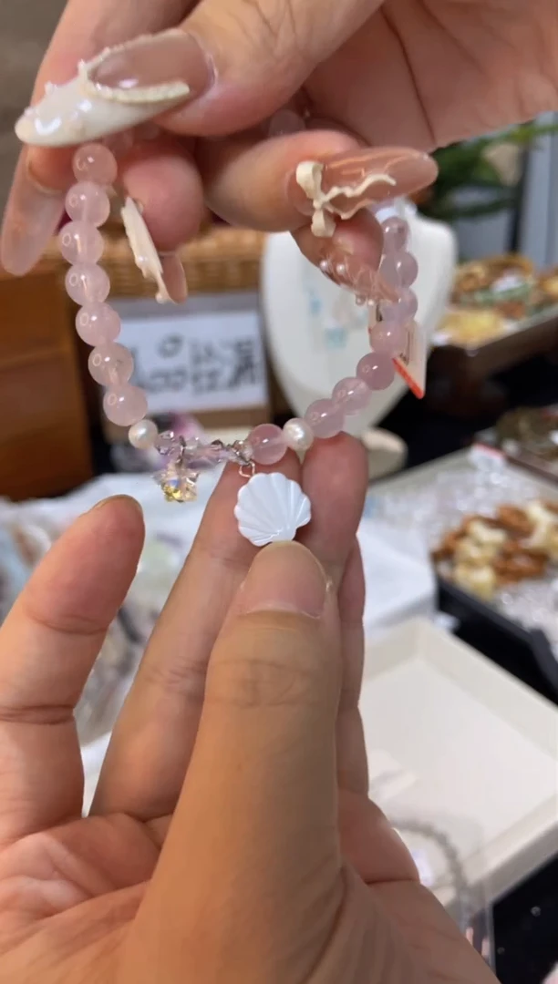 水晶手串未镶嵌孤品捡漏均匀瑕疵介意勿拍
