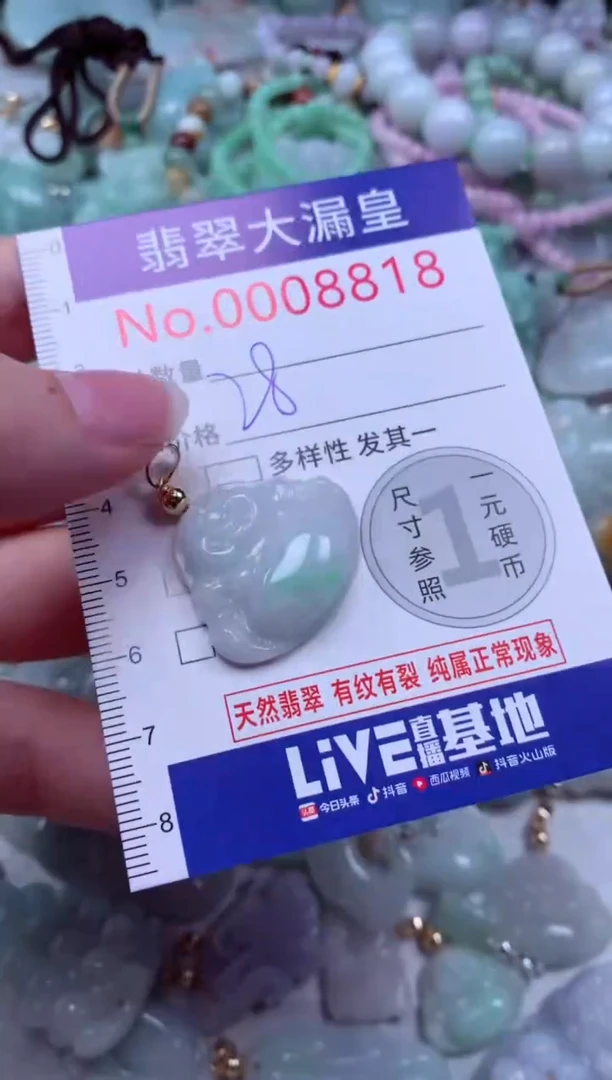 吊坠(不含链)未镶嵌翡翠8818