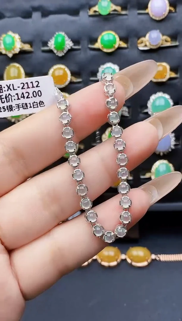 银S925镶嵌戒指翡翠2064