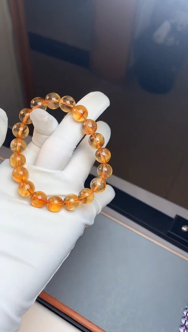 水晶手串未镶嵌黄塔晶单圈手串