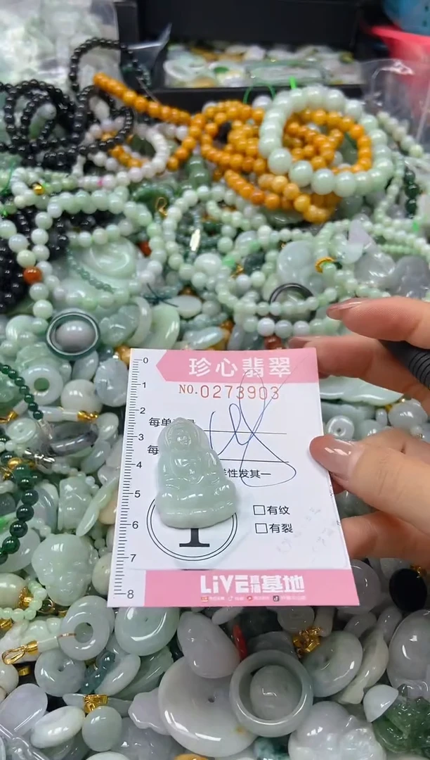 翡翠未镶嵌颈饰闪购0273903