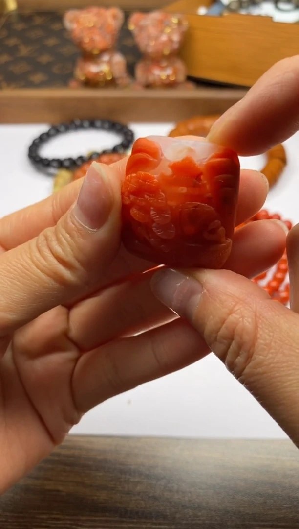 【闪购商品】南红玛瑙珠宝奇石合金南红牌子