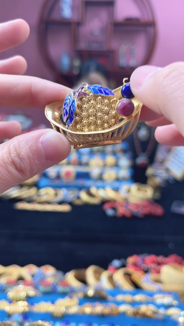 非遗 花丝镶嵌 吊坠 胸针