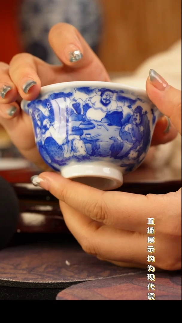 景德镇手工手绘陶瓷杯
