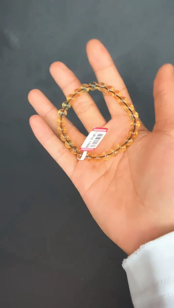 手串琥珀未镶嵌*17缅甸琥珀蓝珀手串7mm