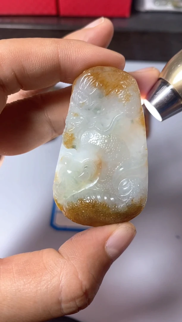 翡翠未镶嵌颈饰翡翠挂件吊坠-121