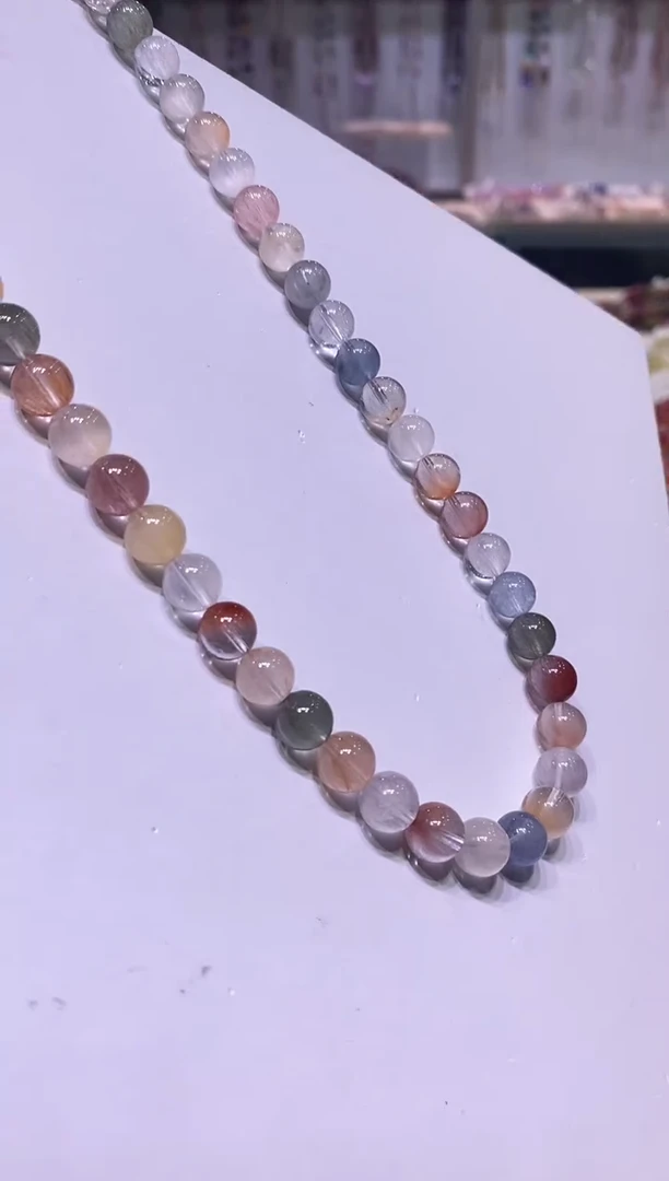 颈饰未镶嵌水晶多样性发其一兔毛9+