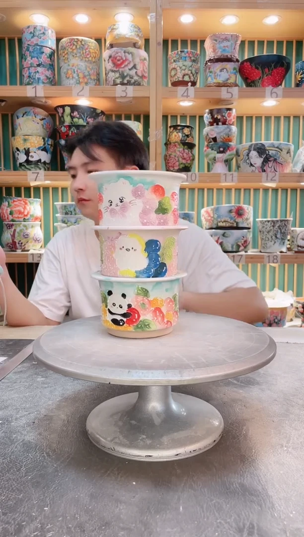 瓷片默认微瑕一物一拍1008-096-3个