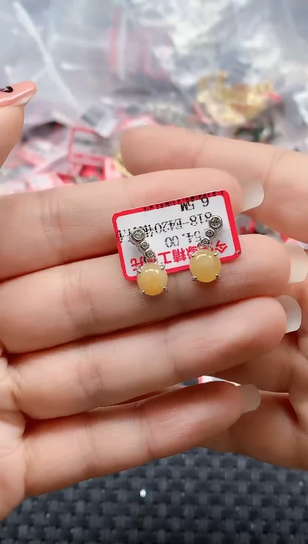 银S925镶嵌戒指翡翠天然A货缅甸翡翠